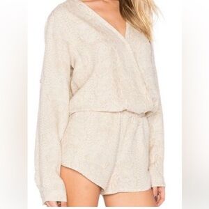 Cloth & Stone Snake Print Romper size M